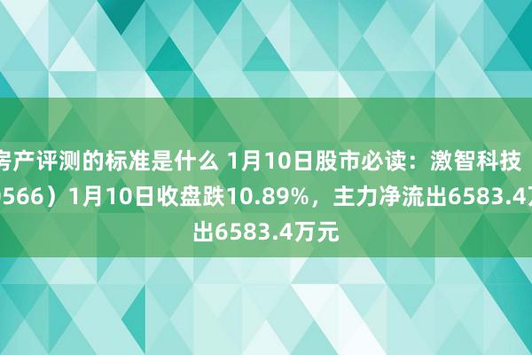 房产评测的标准是什么 1月10日股市必读：激智科技（300566）1月10日收盘跌10.89%，主力净流出6583.4万元