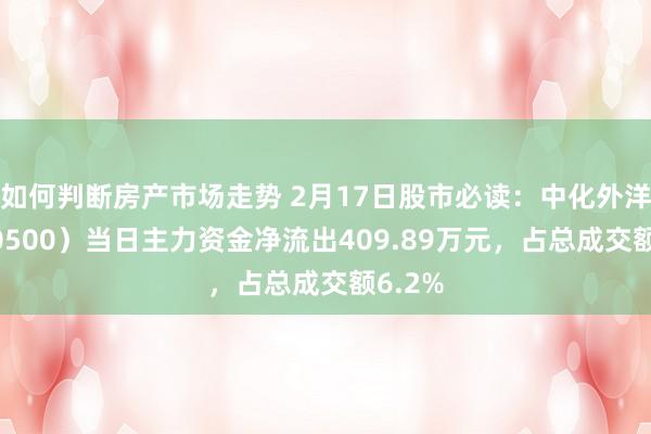 如何判断房产市场走势 2月17日股市必读：中化外洋（600500）当日主力资金净流出409.89万元，占总成交额6.2%